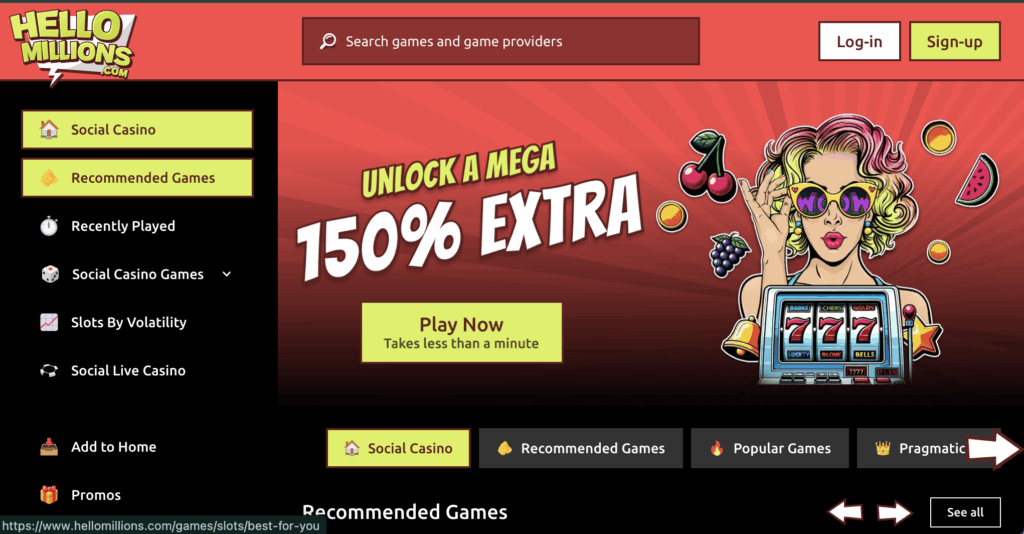Hello Millions Promo Desktop